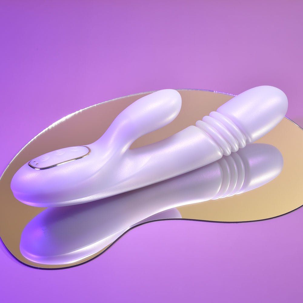 Playboy - pleasure bumping bunny - rabbit vibrator - Product bottom view  | Flirtybay